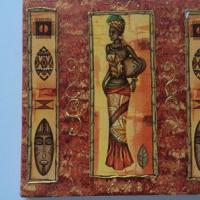 mini toile femme africaine